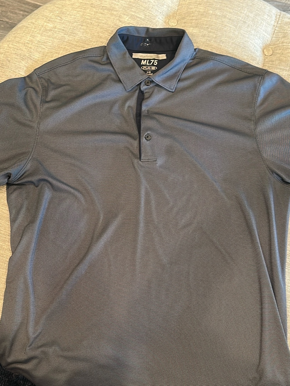 Greg Norman Collection Men's Dark Gray Performance Polo - Men’s Large
